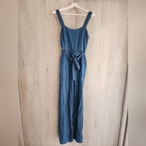 Denim belted jumpsuit from Dillards